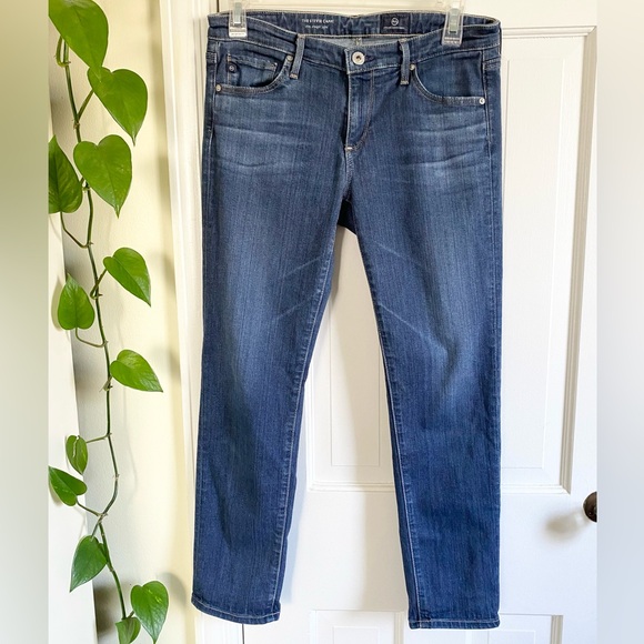 Adriano Goldschmied Stevie Slim Straight Capri Crop Jeans, Womens Size 28 / 6 - Picture 2 of 10
